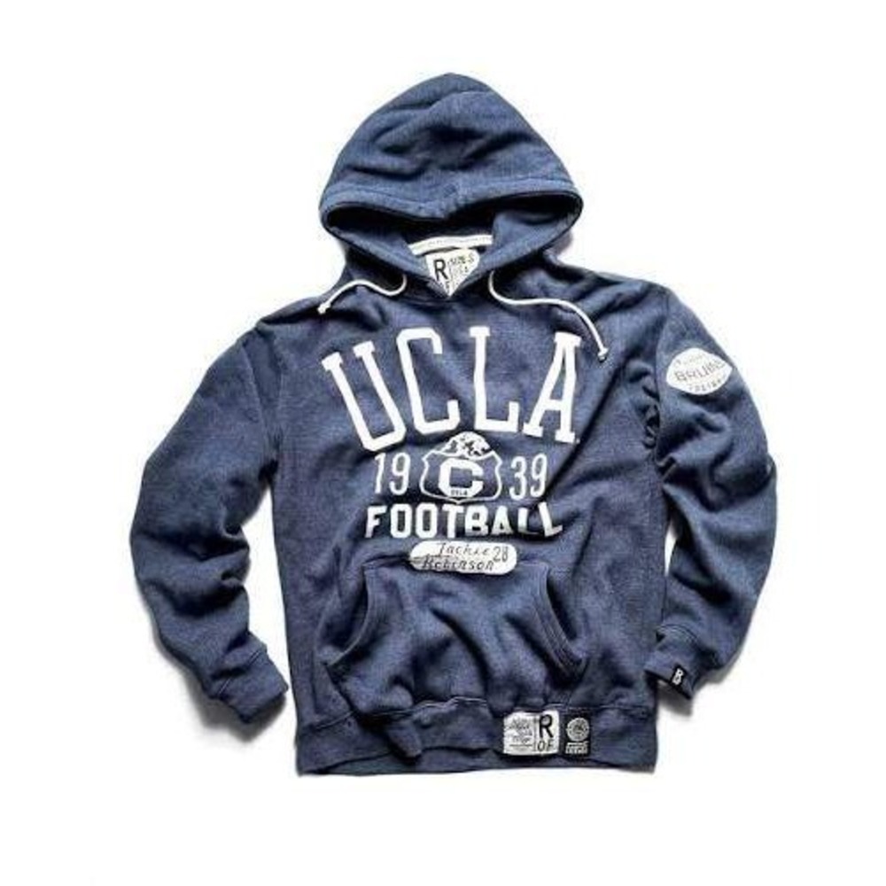 Roots of Fight UCLA Jackie Robinson Football Navy PO Hoody Large